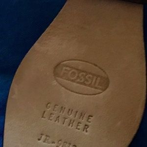 Fossil Rose Gold Etched Floral Design 